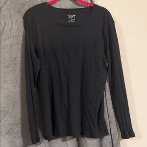 47 Women's Classic Black Long Sleeve Tee